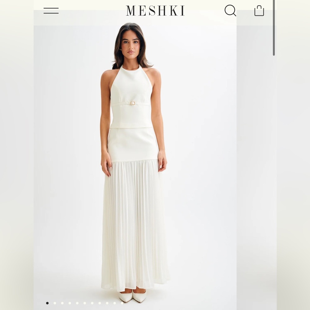 White Meshki set